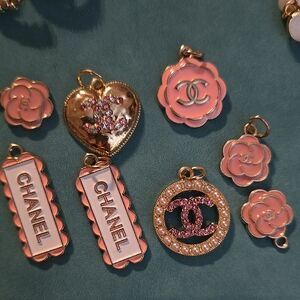 Pink and Gold Charm Collection